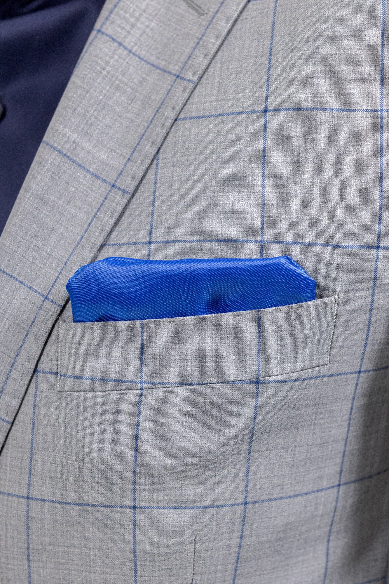 Calabria Check Grey/Blue . Costum