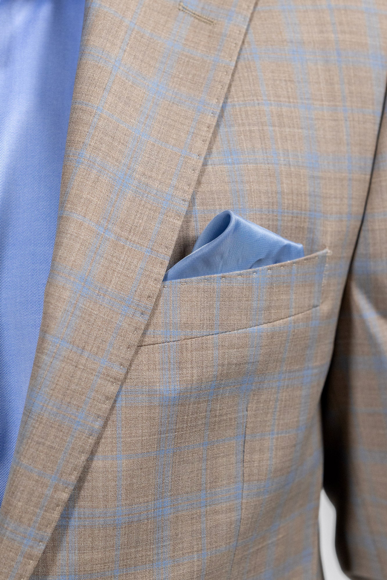 Calabria Check Beige/Blue . Costum
