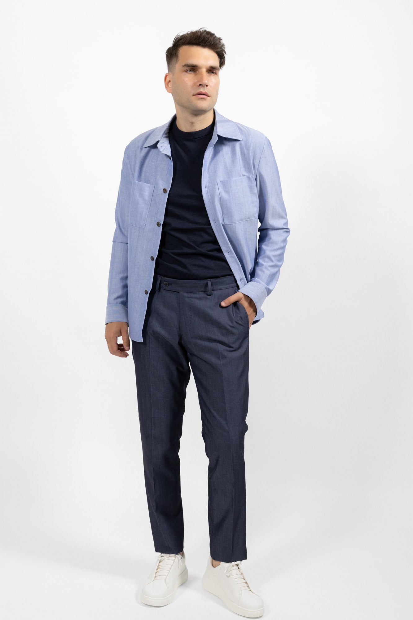 Overshirt light blue. Sacou