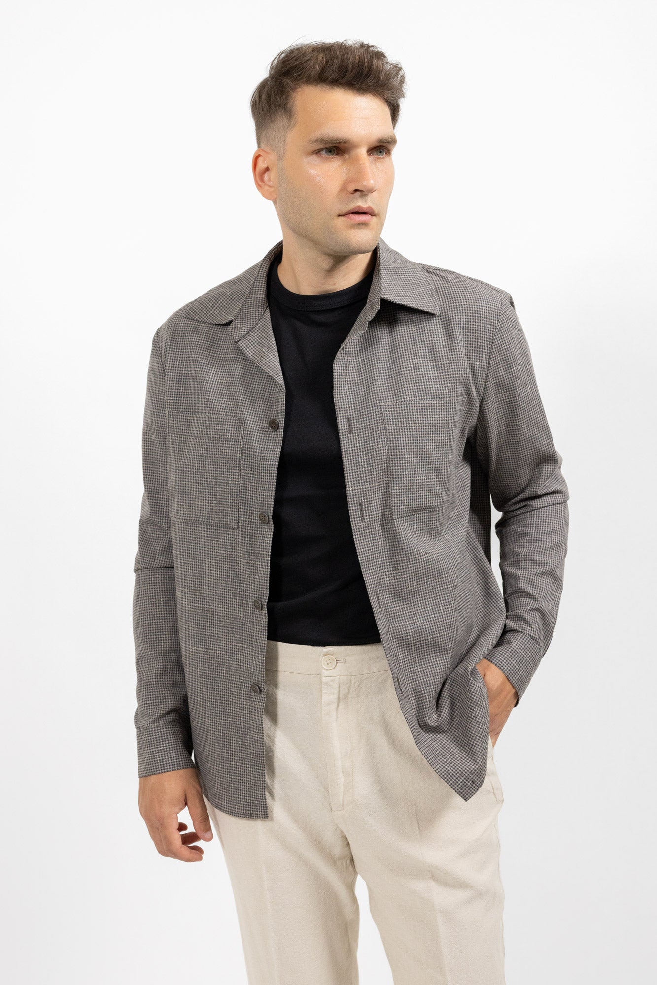 Overshirt grey. Sacou