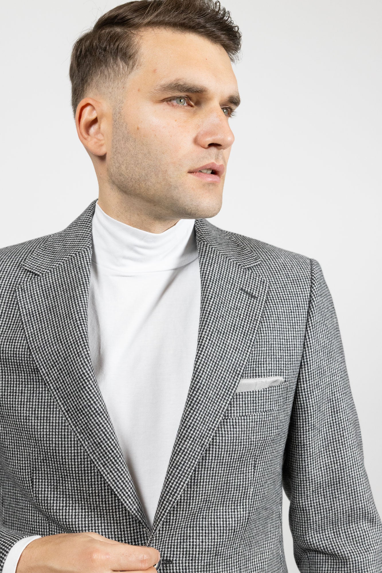 Calabria Pepit Navy . Sacou