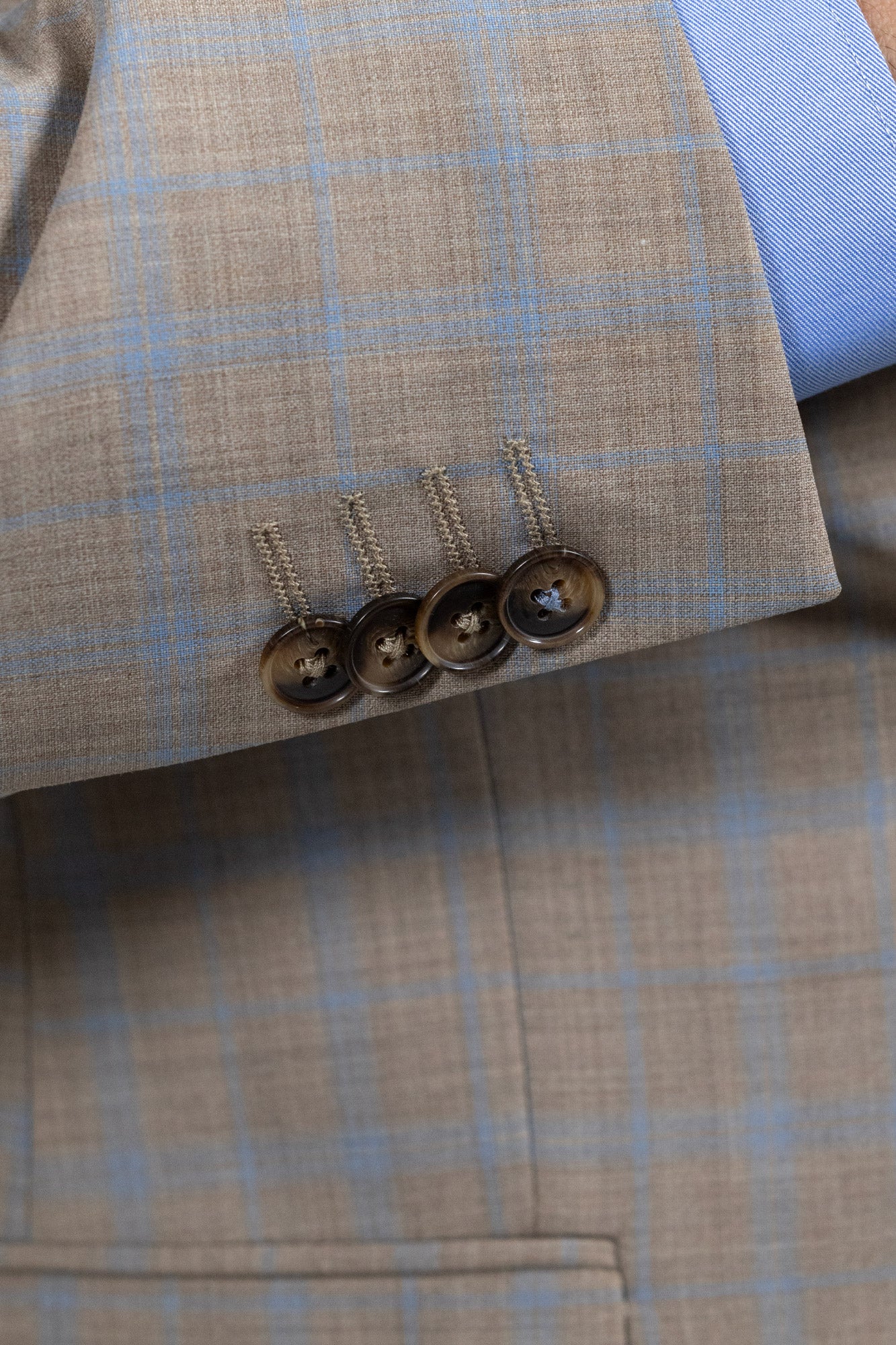 Calabria Check Beige/Blue . Costum