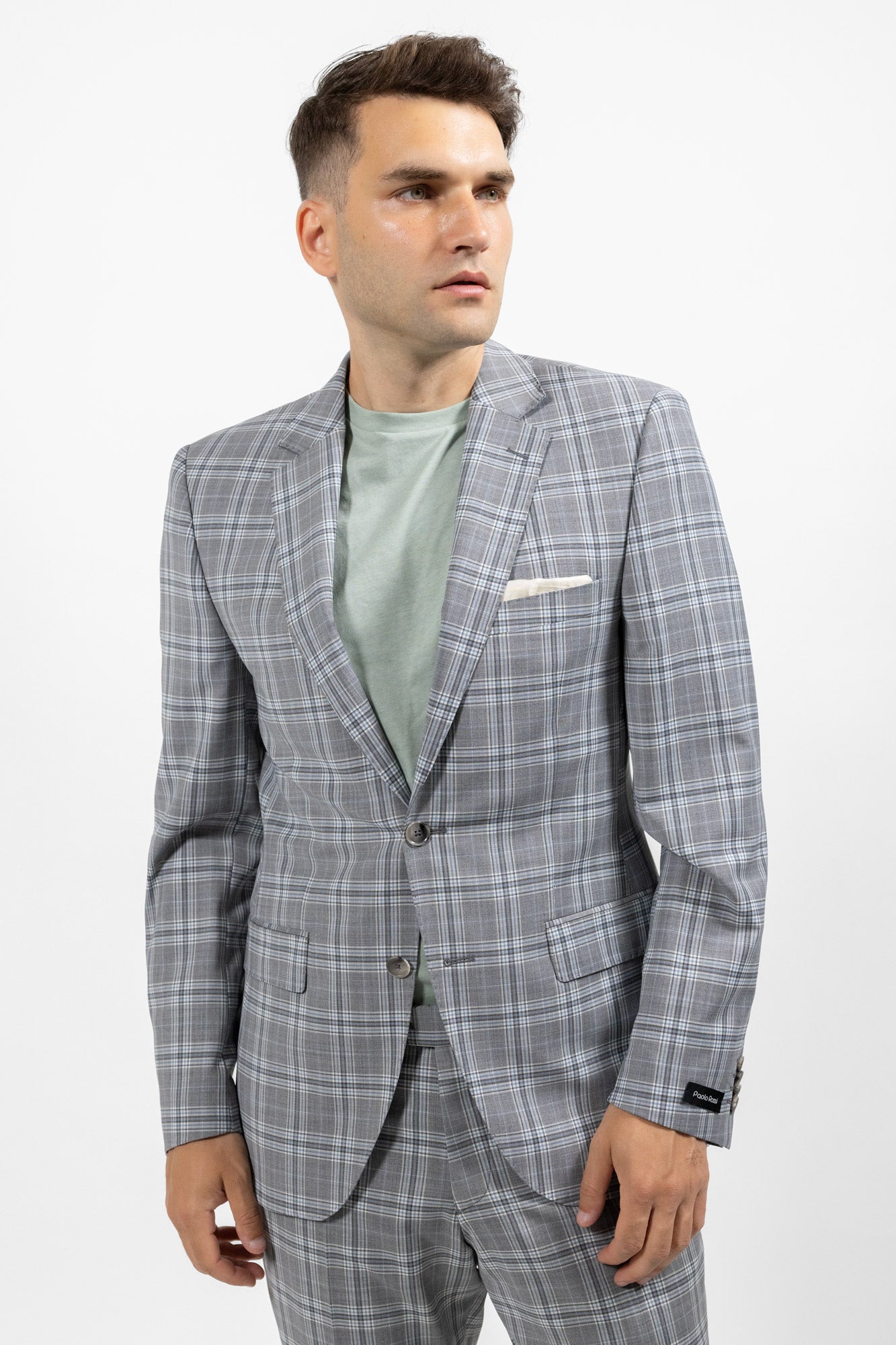 Calabria Check Gray . Costum