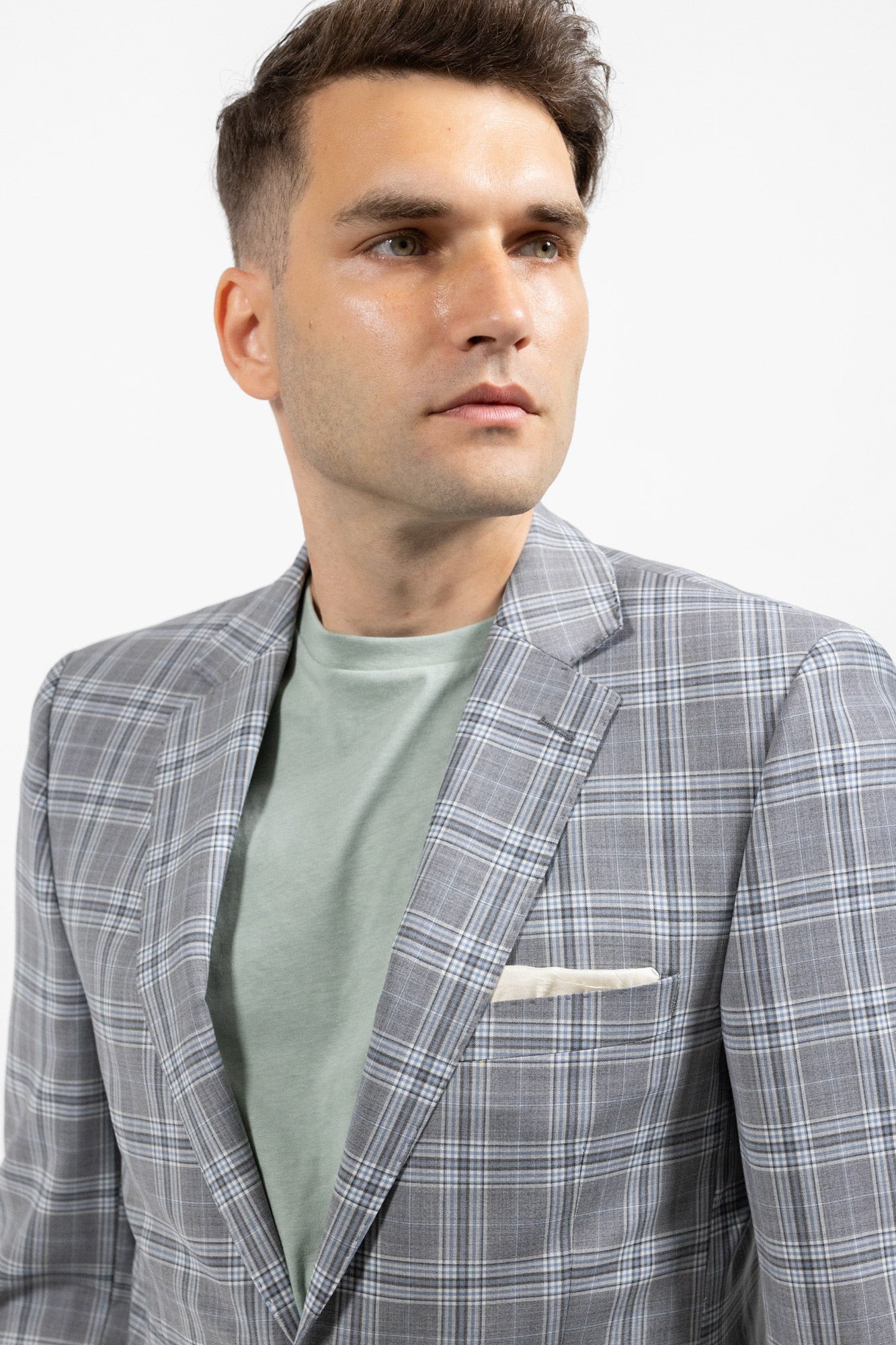Calabria Check Gray . Costum