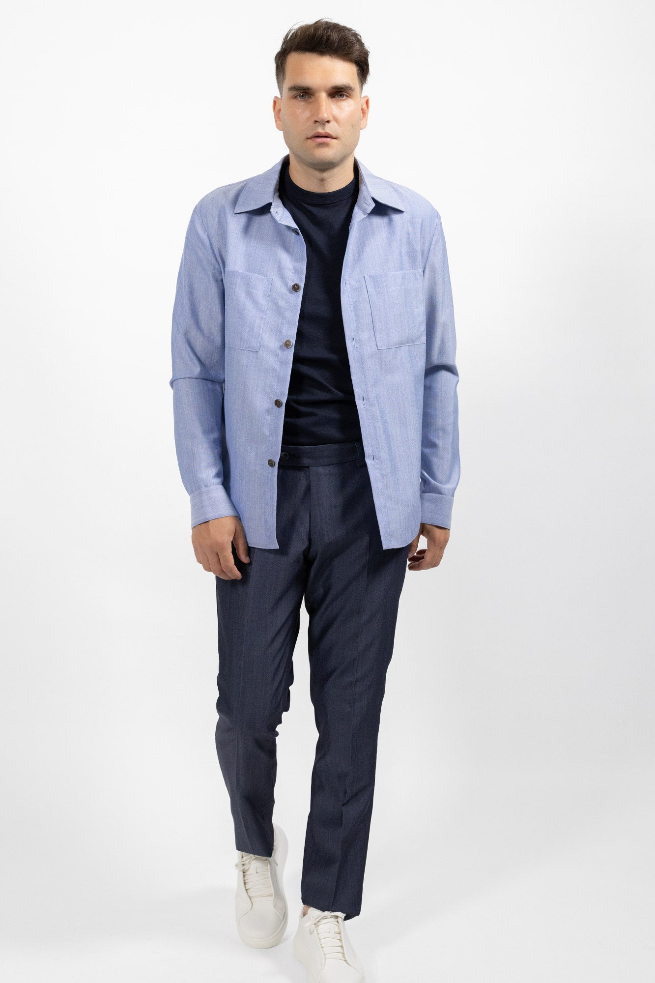 Overshirt light blue. Sacou