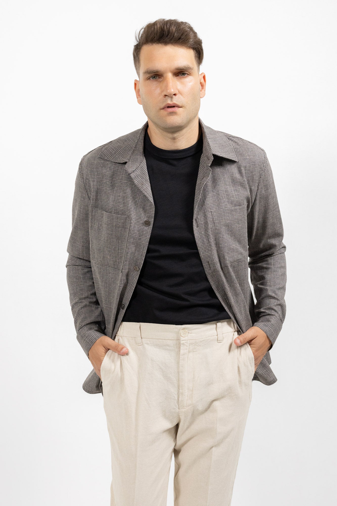 Overshirt grey. Sacou