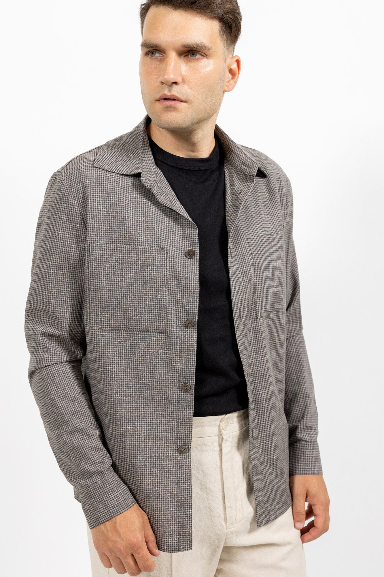 Overshirt grey. Sacou