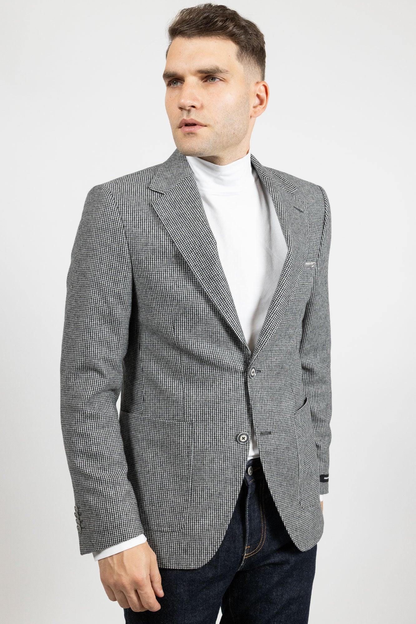 Calabria Pepit Navy . Sacou