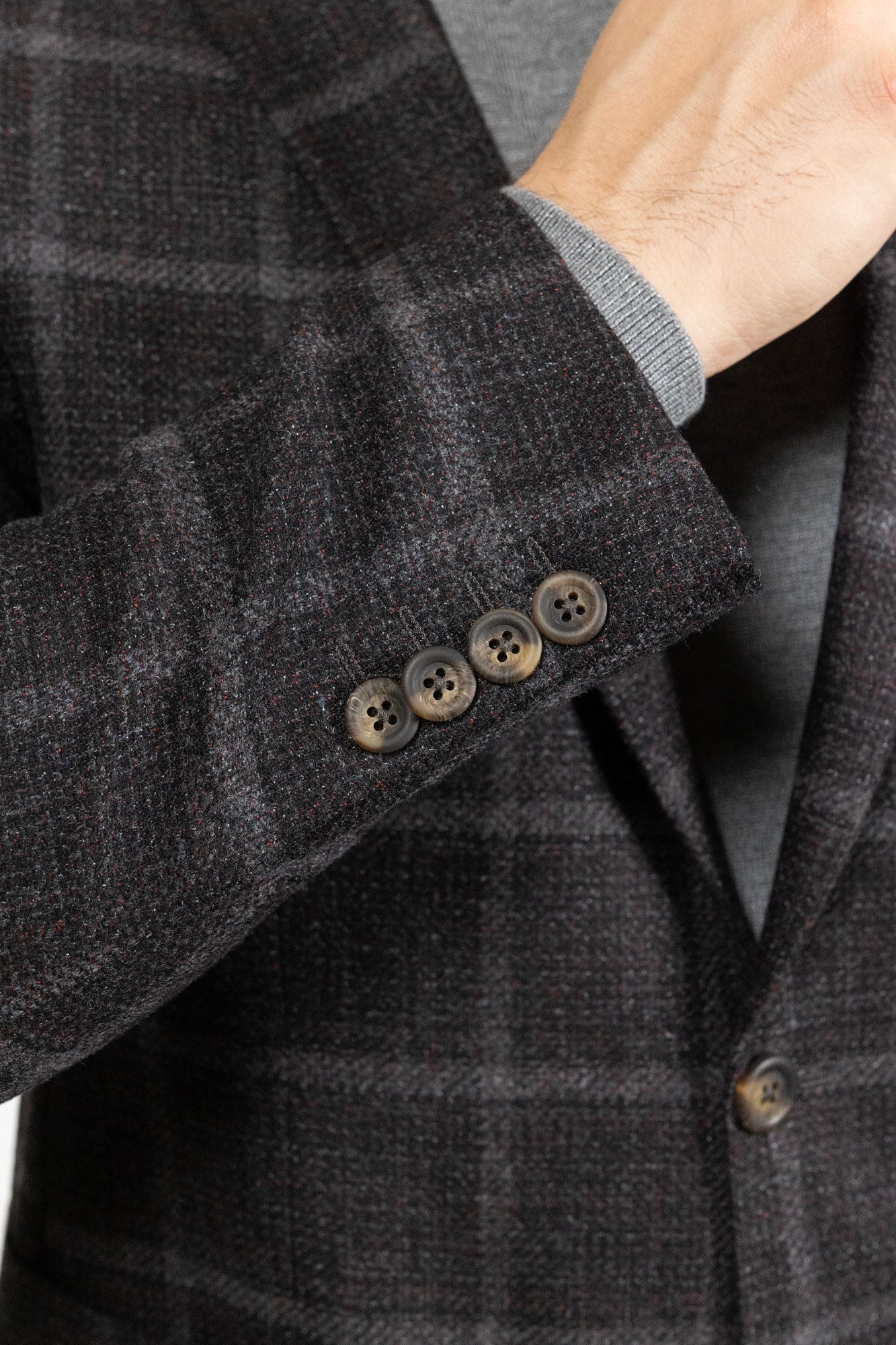 Arno Check Brown . Sacou